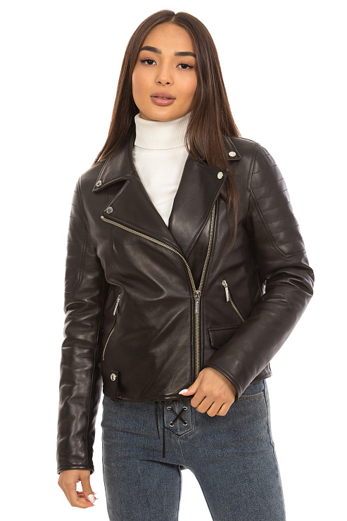 BALDININI A2B661CASN0002 BLACK Куртка кожаная BALDININI цвет Черный