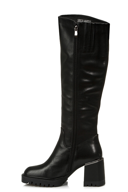 Сапоги на каблуке SERGIO MANCHOT цвет Черный