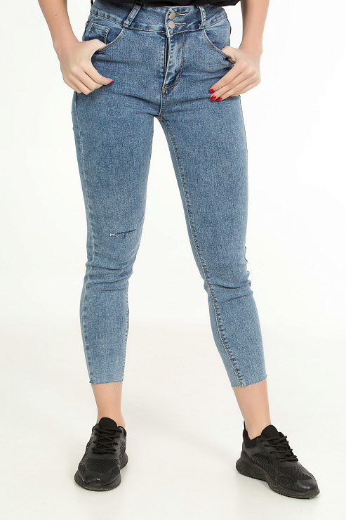 CHEER&DUCK/Sy 965 ГОЛУБ. Джинсы женские CHEERDUCK цвет Голубой