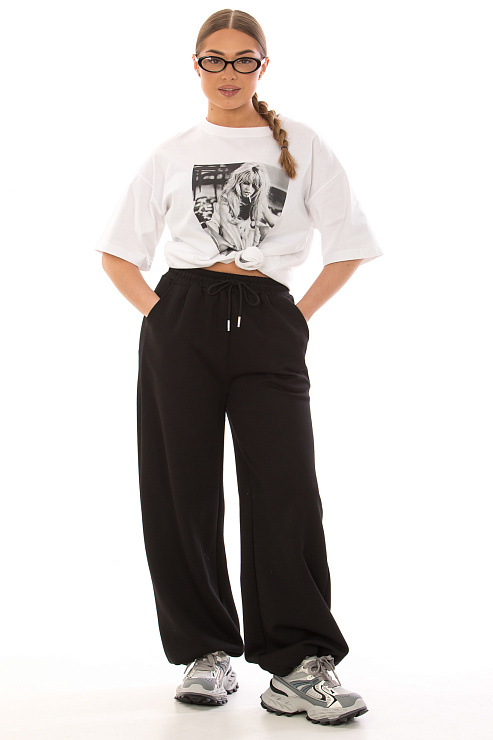 CHEERDUCK 106-1 ЧЕРНЫЙ Брюки женские CHEERDUCK цвет Черный