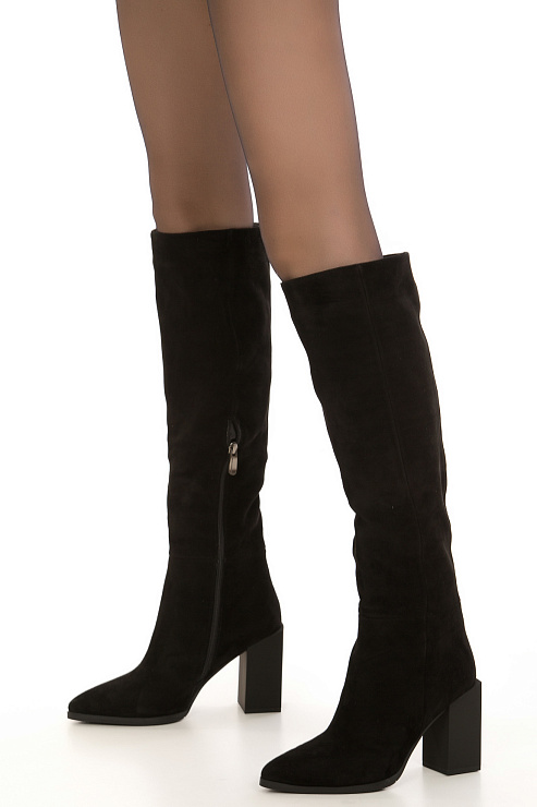 Сапоги на каблуке SERGIO MANCHOT цвет Черный