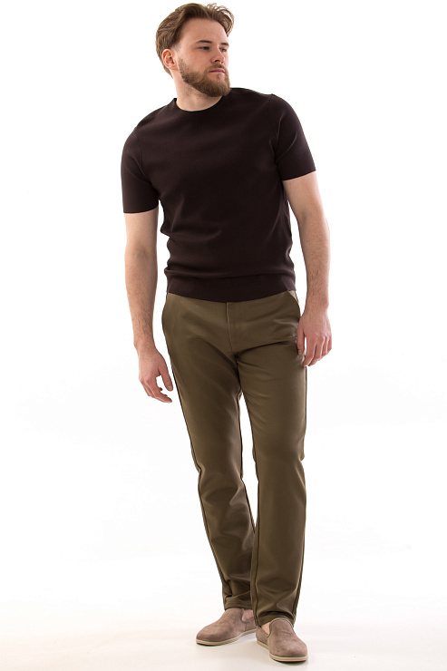 CHEERDUCK/4070 8796 КОРИЧНЕВЫЙ Футболка мужская CHEERDUCK цвет Коричневый