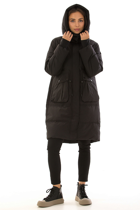 CHEERDUCK/2030 6801 ЧЕРНЫЙ Пуховик женский CHEERDUCK цвет Черный