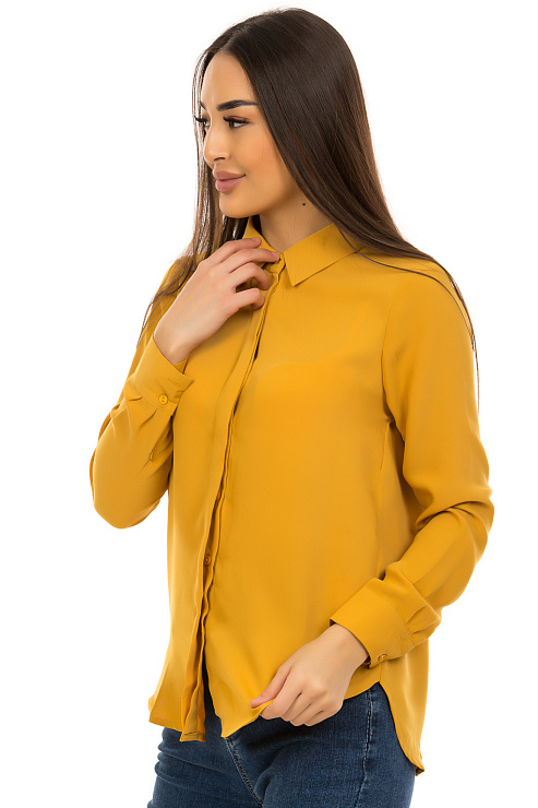 CHEERDUCK/2C19 930 ЖЕЛТЫЙ Блуза женская CHEERDUCK цвет Желтый