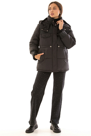 CHEERDUCK/2C22 A926 ЧЕРНЫЙ Куртка женская CHEERDUCK цвет Черный