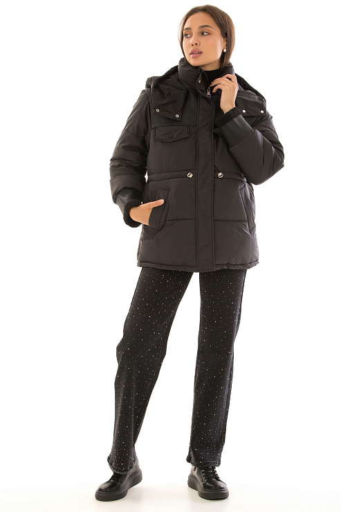 CHEERDUCK/2C22 A926 ЧЕРНЫЙ Куртка женская CHEERDUCK цвет Черный