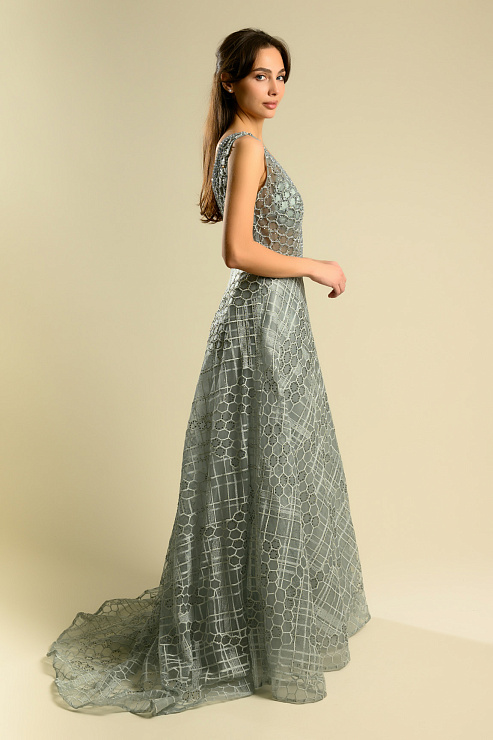 BELLABOA 1008 ГОЛУБОЙ Вечернее платье BELLABOA цвет Голубой