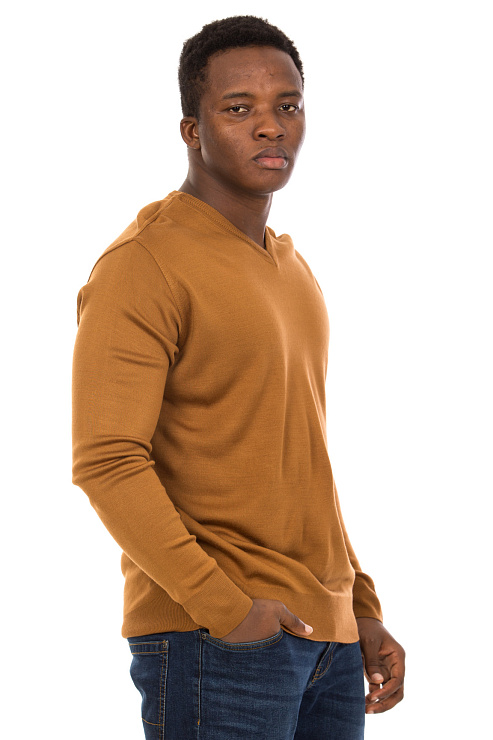 CHEERDUCK/BA 3763 КОРИЧНЕВЫЙ Джемпер мужской CHEERDUCK цвет Коричневый