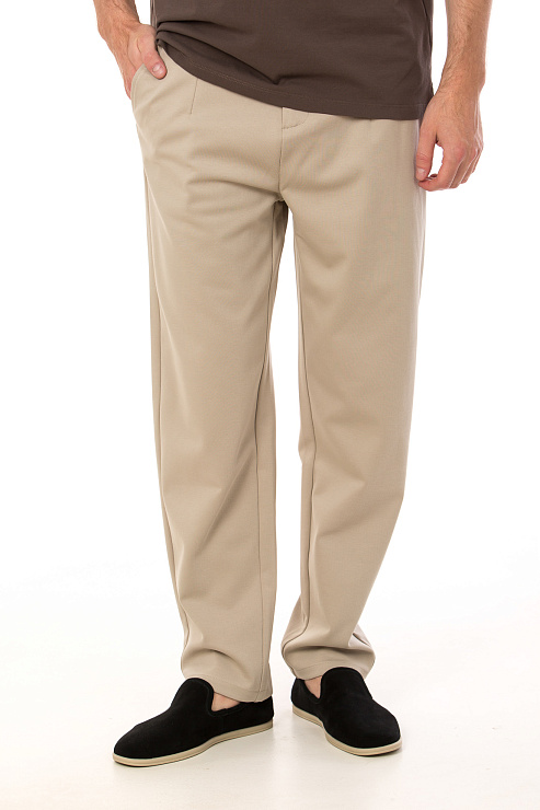 CHEERDUCK/4070 8202 БЕЖЕВЫЙ Брюки классические мужские CHEERDUCK цвет Бежевый