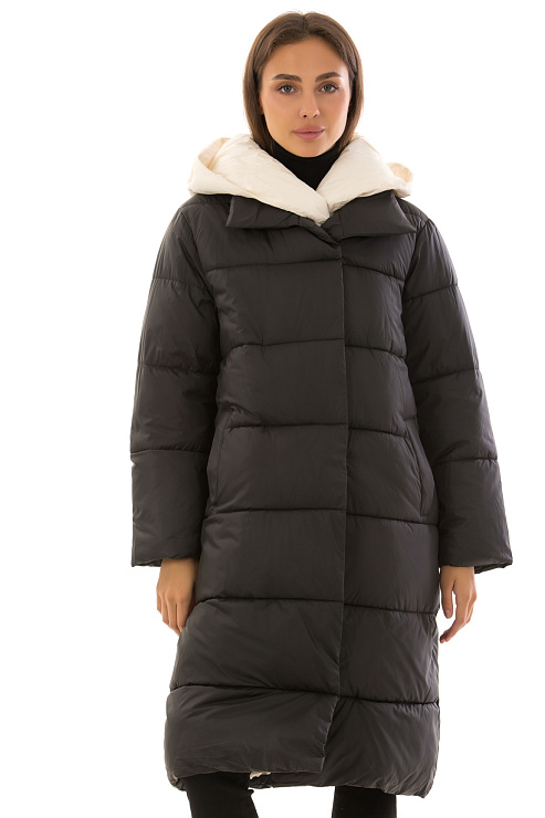 CHEERDUCK/2025 8818 ЧЕРНЫЙ Пуховик женский CHEERDUCK цвет Черный