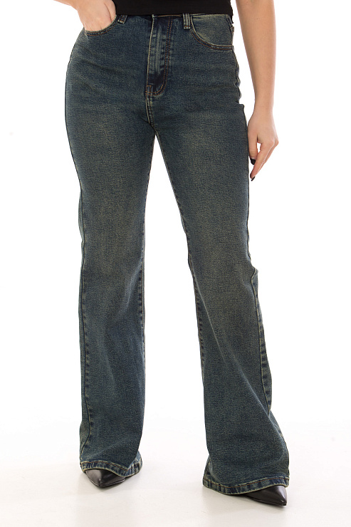 CHEERDUCK S-5607 СИНИЙ Джинсы женские CHEERDUCK цвет Синий