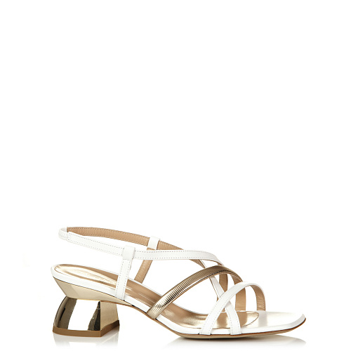 Босоножки на каблуке BALDININI цвет Белый