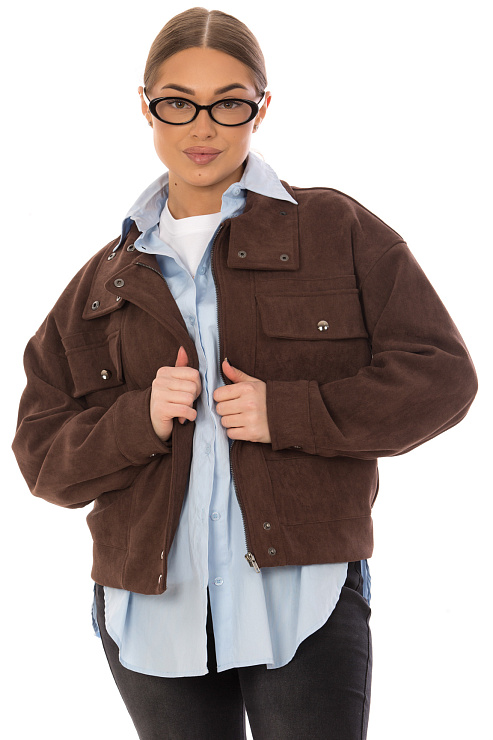 CHEERDUCK/2025 2660 КОРИЧНЕВЫЙ Куртка д/с CHEERDUCK цвет Коричневый