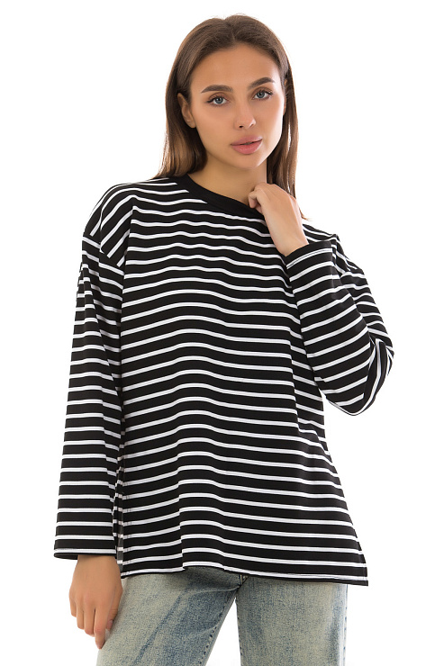 CHEERDUCK/FA 9908 ЧЕРНЫЙ Свитшот женский CHEERDUCK цвет Черный