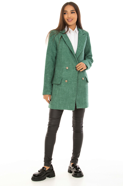 CHEERDUCK 3283 ЗЕЛЕНЫЙ Пиджак женский CHEERDUCK цвет Зеленый