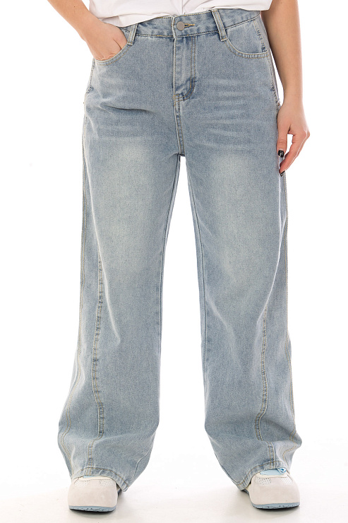 CHEERDUCK 3361 ГОЛУБОЙ Джинсы женские CHEERDUCK цвет Голубой