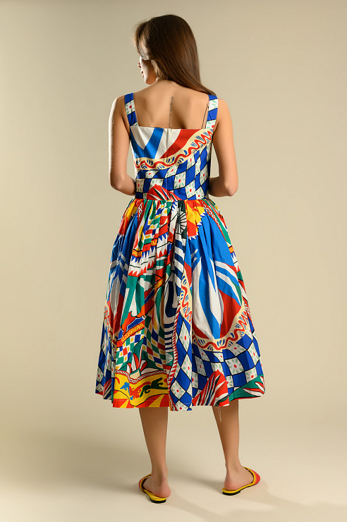 BELLABOA 111-243 СИНИЙ Сарафан женский BELLABOA цвет Синий