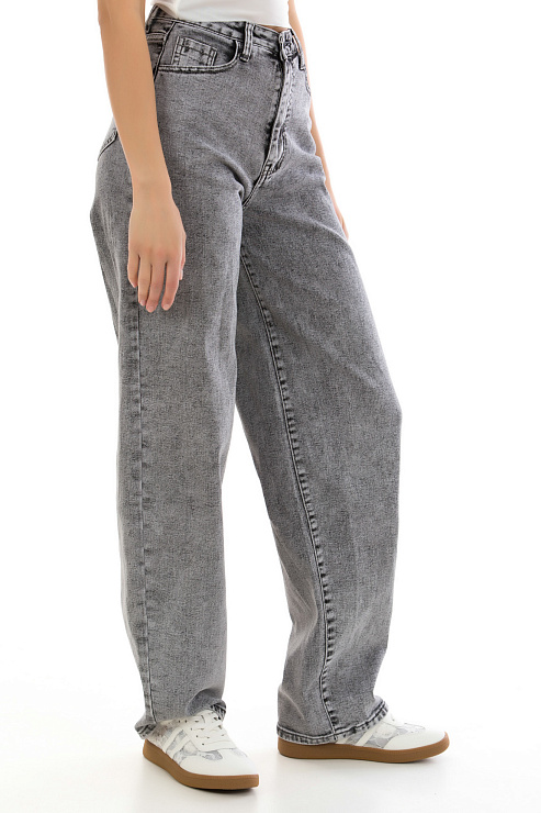 Fashion A-9623 СЕРЫЙ Джинсы женские FASHION цвет Серый