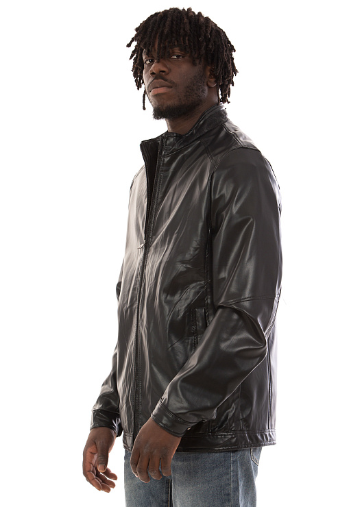 CHEERDUCK/MM P103 ЧЕРНЫЙ Куртка кожаная мужская CHEERDUCK цвет Черный