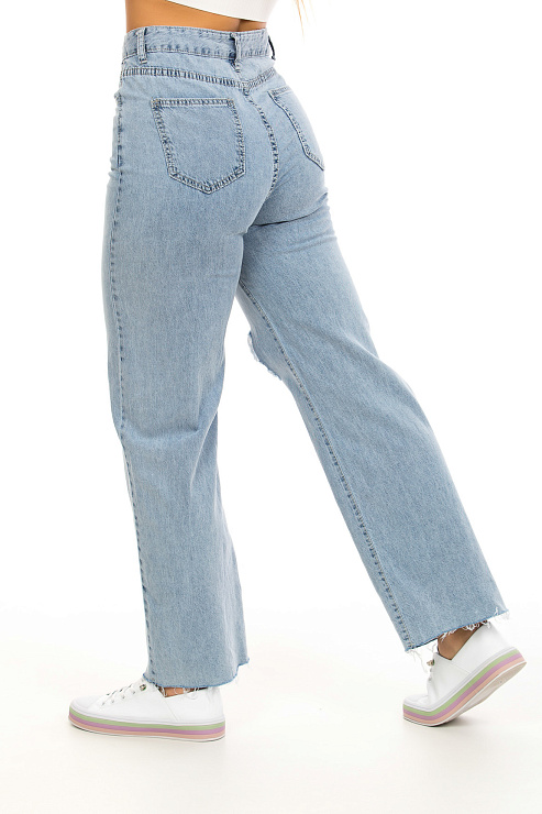 CHEER&DUCK/Sy 6159 ГОЛУБ. Джинсы женские CHEERDUCK цвет Голубой