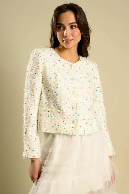 BELLABOA 111-85 БЕЛЫЙ Жакет женский BELLABOA цвет Белый