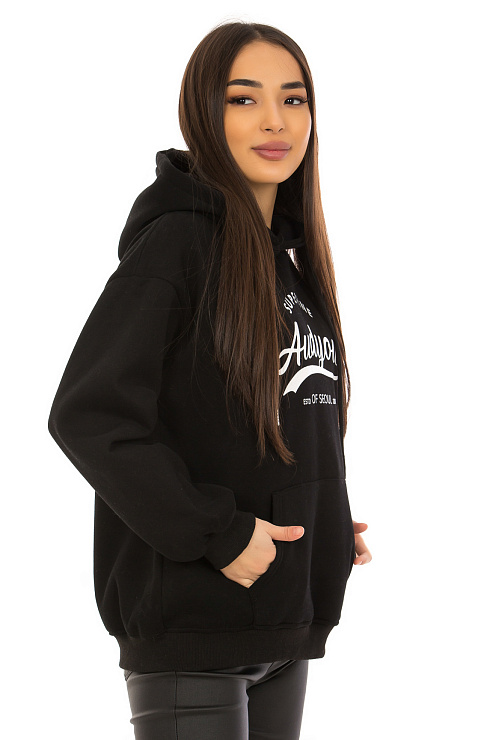 YY.SHOP 88010 ЧЕРН. Худи женское CHEERDUCK цвет Черный