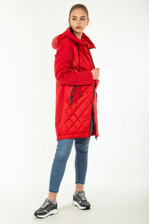 GRACE 2018631 RED Плащ женский GRACE цвет Красный