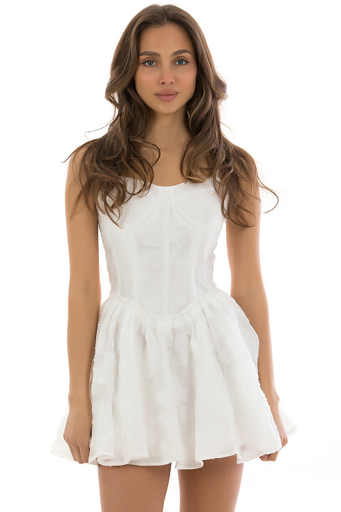 CHEERDUCK/2C19 24511-01 БЕЛЫЙ Сарафан  CHEERDUCK цвет Белый