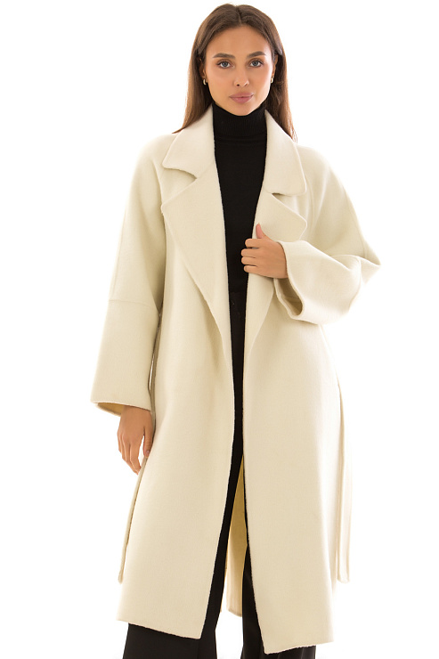 CHEERDUCK/5078 3030 МОЛОЧНЫЙ Пальто женское CHEERDUCK цвет Молочный