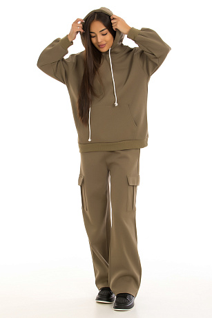 ZFT/SXDDD 9056 ХАКИ Костюм женский спортивный CHEERDUCK цвет Хаки
