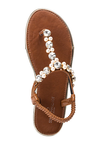 Вьетнамки SERGIO MANCHOT цвет Коричневый