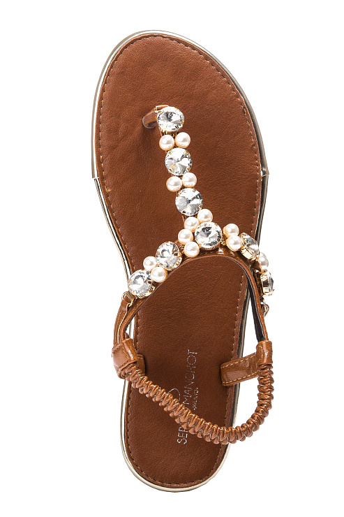 Вьетнамки SERGIO MANCHOT цвет Коричневый