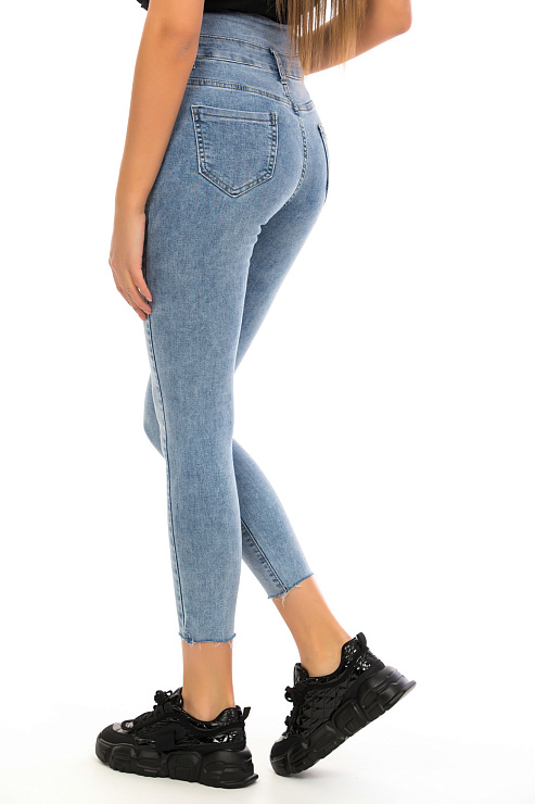 CHEER&DUCK/Sy 6118 ГОЛУБ. Джинсы женские CHEERDUCK цвет Голубой