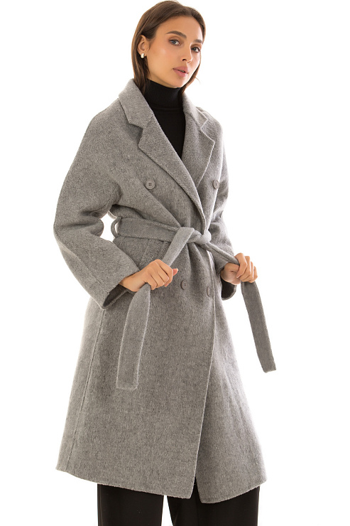 CHEERDUCK/5078 2525 СЕРЫЙ Пальто женское CHEERDUCK цвет Серый