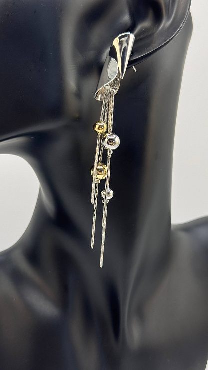 Серьги BELLABOA цвет Серебристый