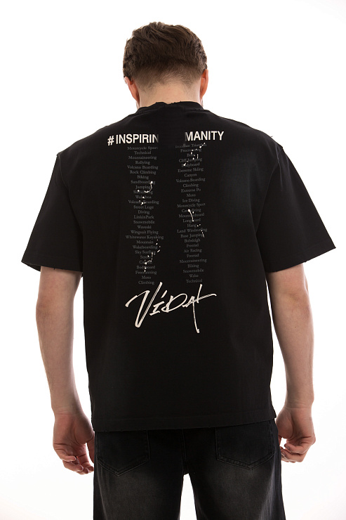 CHEERDUCK/4070 1358 ЧЕРНЫЙ Футболка мужская CHEERDUCK цвет Черный