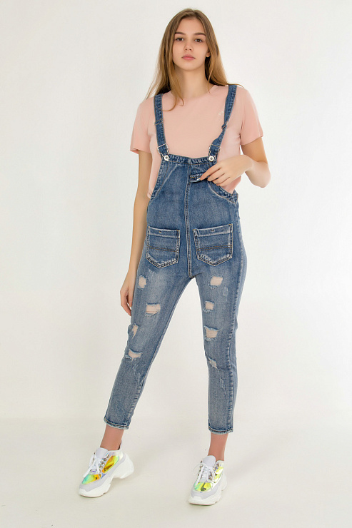 HANSU 9602 Комбинезон женский CHEERDUCK цвет Синий