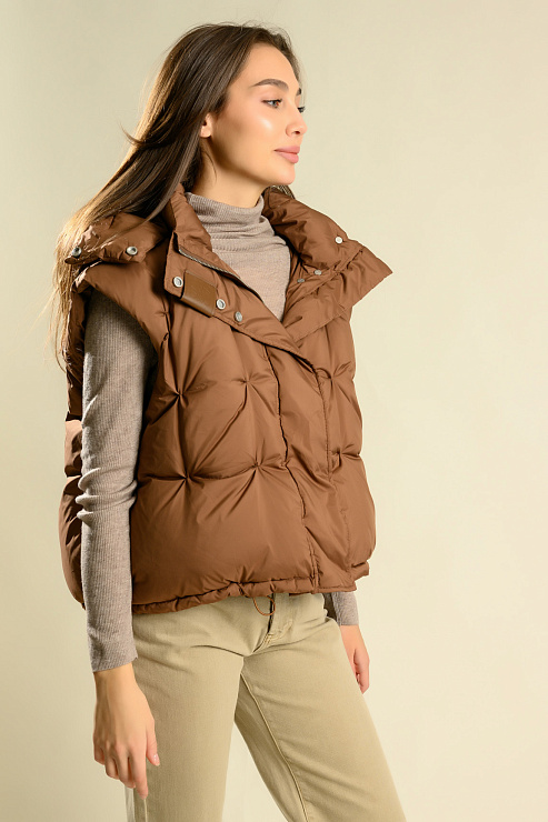 BELLABOA 200-300 КОРИЧНЕВЫЙ Жилет женский BELLABOA цвет Коричневый