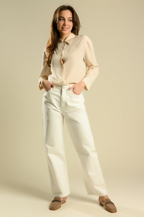 BELLABOA 111-209 БЕЖЕВЫЙ Блуза женская BELLABOA цвет Бежевый