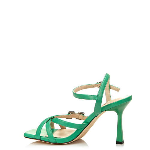 Босоножки на каблуке SERGIO MANCHOT цвет Зеленый