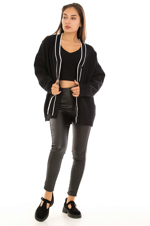 CHEERDUCK/11011 2395 ЧЕРНЫЙ Кардиган женский CHEERDUCK цвет Черный