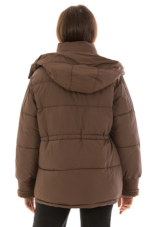 CHEERDUCK/2C22 A926 КОРИЧНЕВЫЙ Куртка женская CHEERDUCK цвет Коричневый