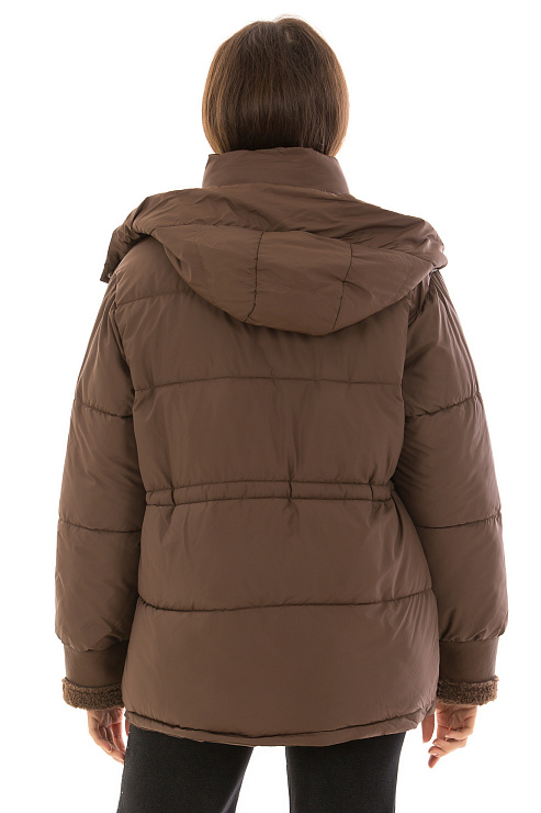 CHEERDUCK/2C22 A926 КОРИЧНЕВЫЙ Куртка женская CHEERDUCK цвет Коричневый