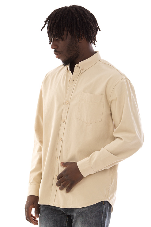 CHEERDUCK/4070 8075-1 БЕЖЕВЫЙ Рубашка мужская CHEERDUCK цвет Бежевый