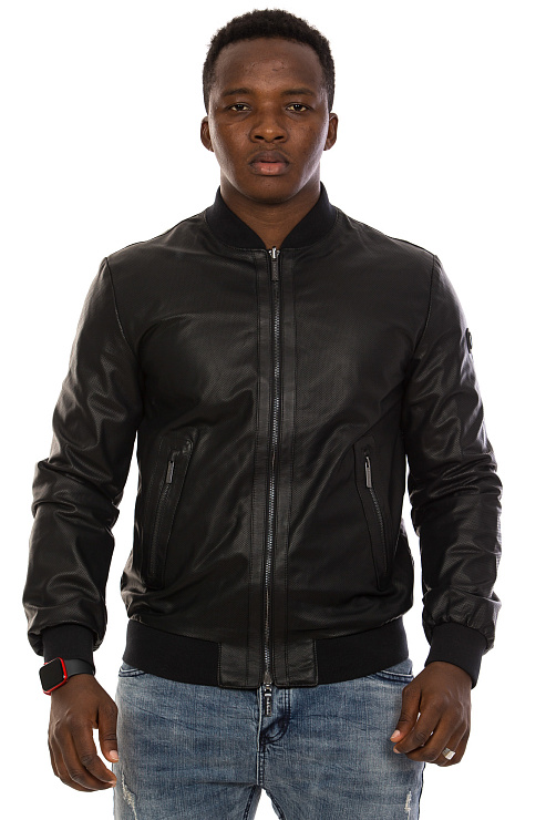 BALDININI E2E950CALF0002 Бомбер мужской BALDININI цвет Черный