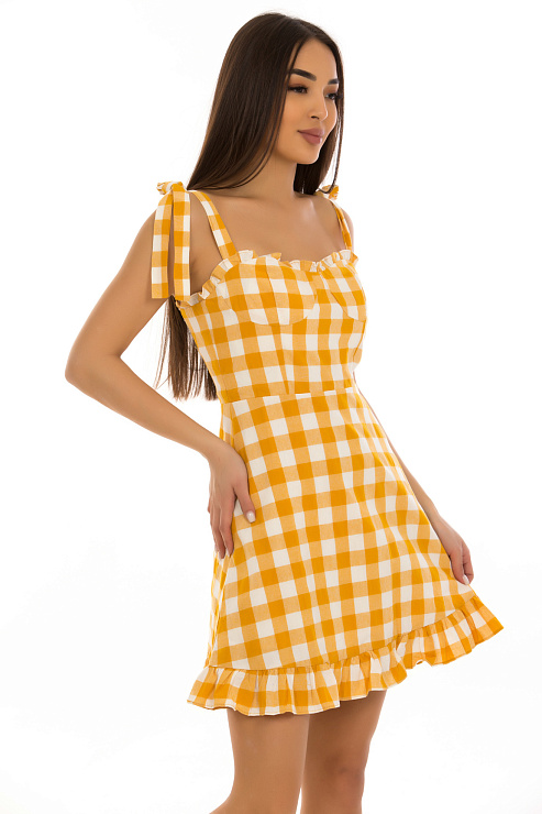 CHEERDUCK/2C19 7308 ЖЕЛТЫЙ Сарафан  CHEERDUCK цвет Желтый