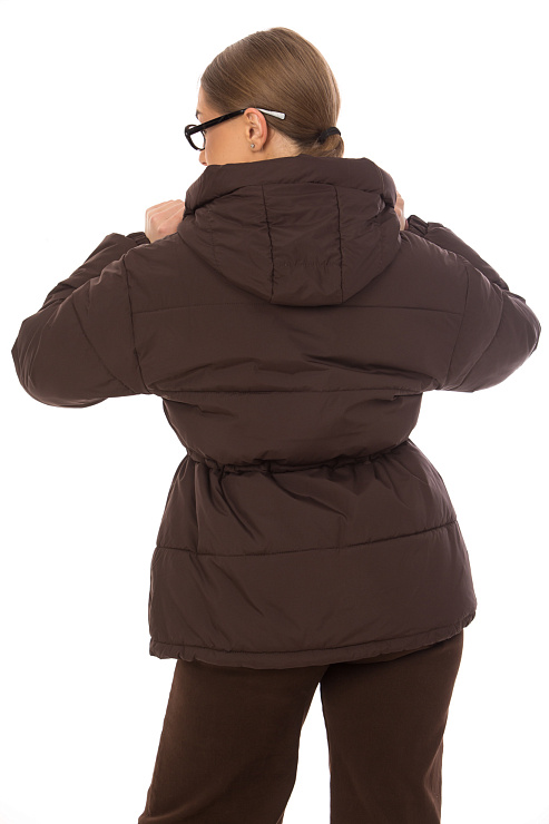 CHEERDUCK/2030 8615 КОРИЧНЕВЫЙ Куртка женская CHEERDUCK цвет Коричневый