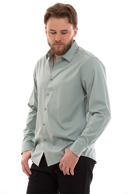 CHEERDUCK/2C87 320-62 ЗЕЛЕНЫЙ Рубашка мужская CHEERDUCK цвет Зеленый