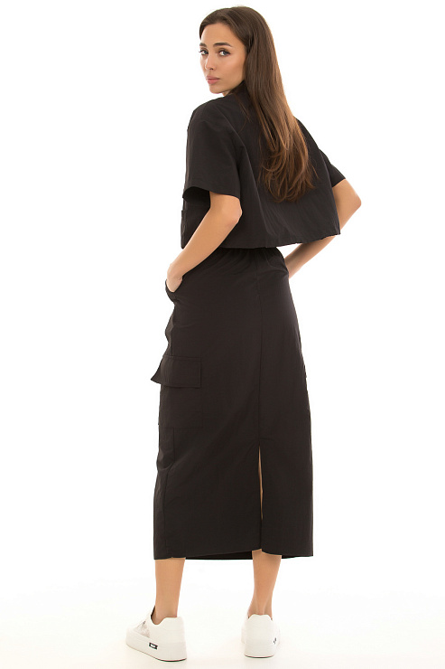 CHEERDUCK/2025 К2435 ЧЕРНЫЙ Костюм летний CHEERDUCK цвет Черный