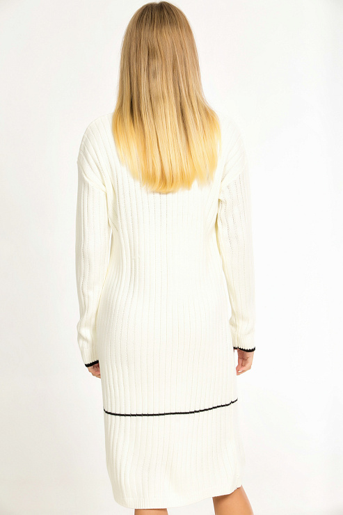 CHEER&DUCK/416-1 1570 БЕЛЫЙ Платье женский CHEERDUCK цвет Белый